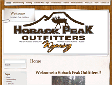 Tablet Screenshot of hobackpeak.com